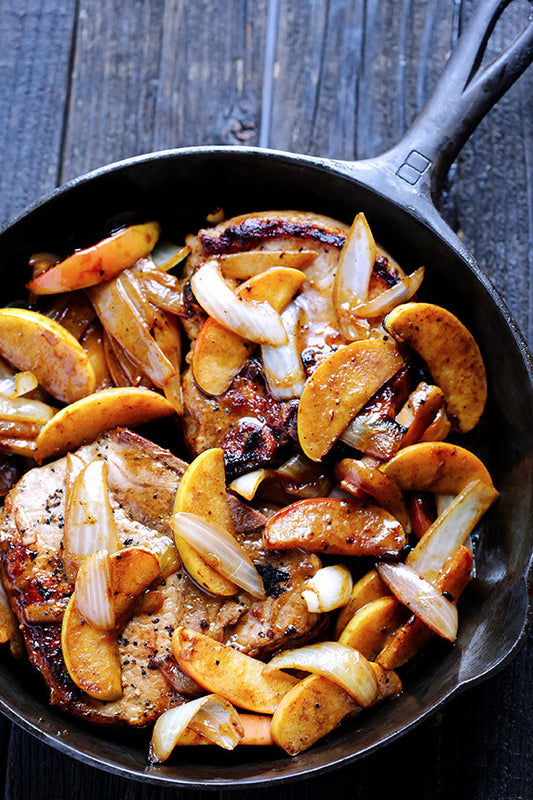 ONE PAN APPLE CINNAMON PORK CHOPS