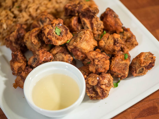 Crispy Fried Spareribs Skillet