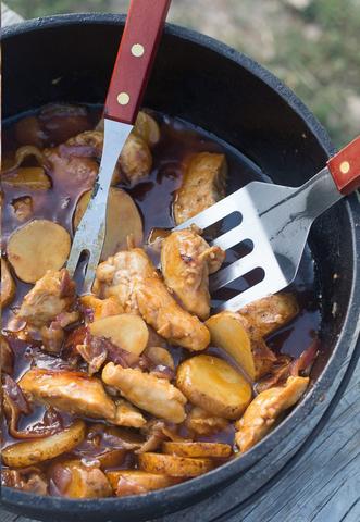 BBQ Dutch Oven Chicken And Potatoes Recipe