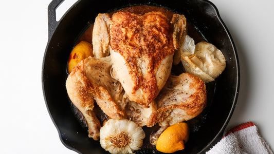 SKILLET LEMON GARLIC ROASTED CHICKEN