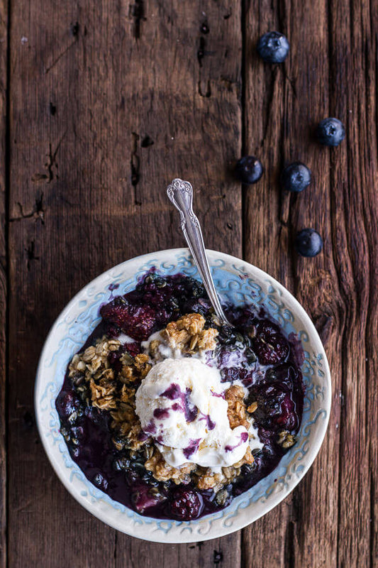 Cast Iron Triple Berry Kahlua Crisp Skillet