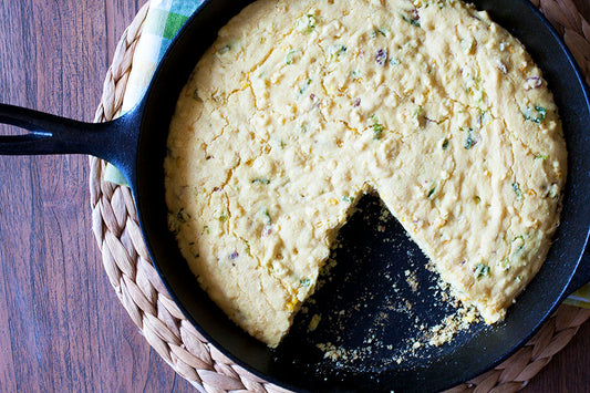 DRESSED UP SKILLET CORNBREAD FOR WEEKEND