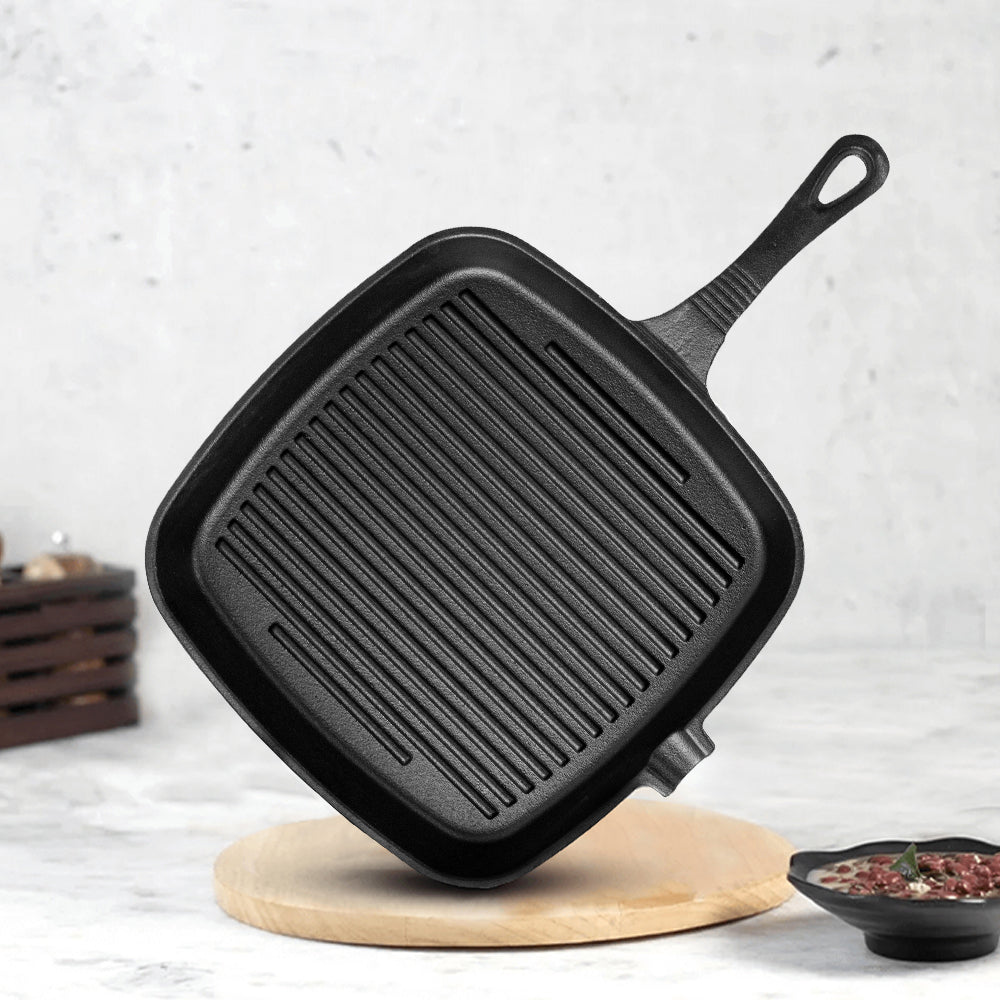 Cast Iron Pre-seasoned Grill Pan