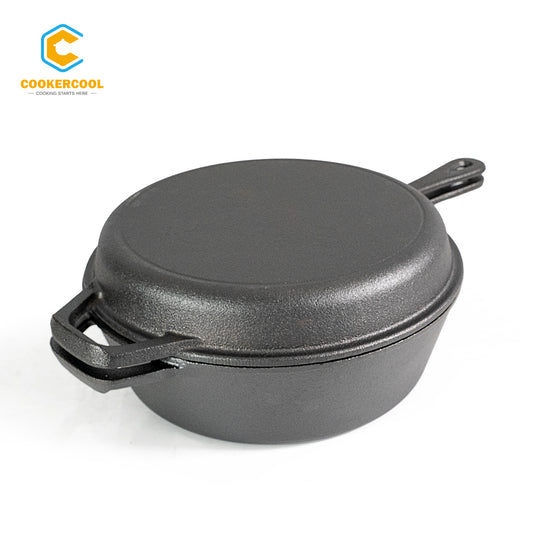 Cast Iron Pre-seasoned Combo Cooker