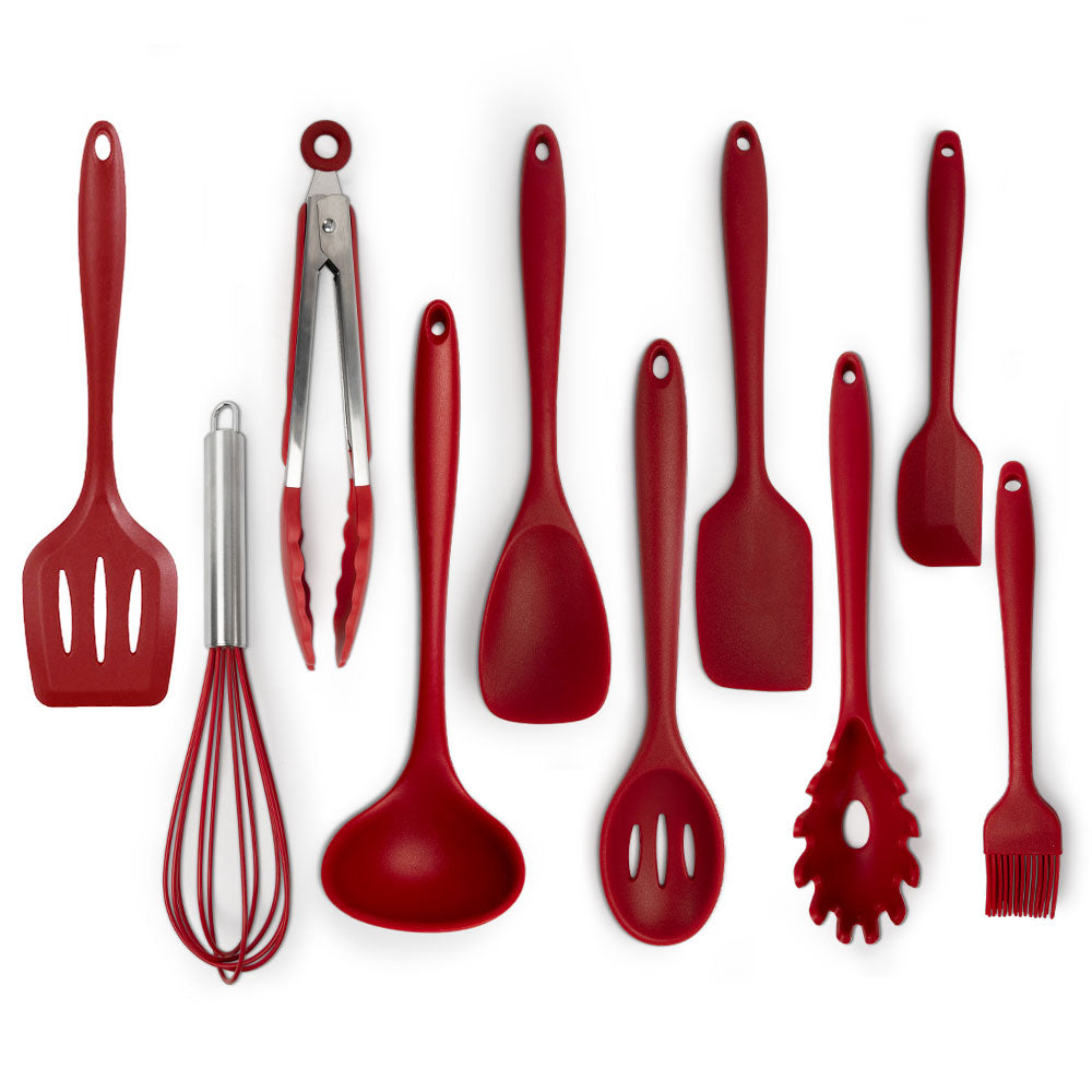 Set di utensili da cucina in silicone da 10 pezzi